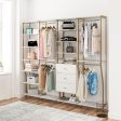 Gwyneth Closet 4 Piece Bundle-2 Hanging Rod, 1 Shelf & 1 Drawer Unit Sale