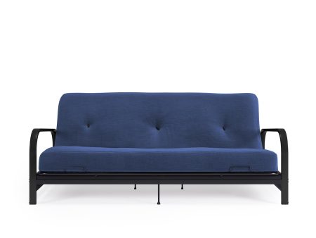 Cleo Black Metal Arm Full Size Futon Frame Online Sale