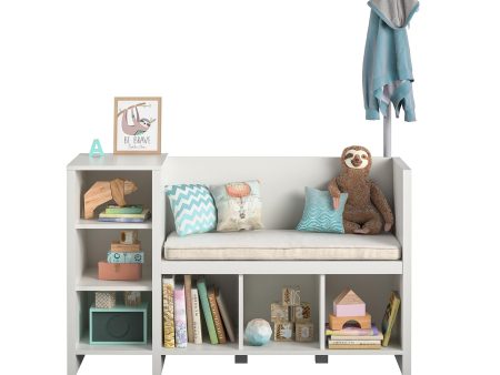 Jocelyn Storage Bench and Coat Rack with 6 Shelves Hot on Sale