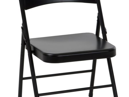 All-Steel Metal Folding Chairs, Set of 4 Online Hot Sale