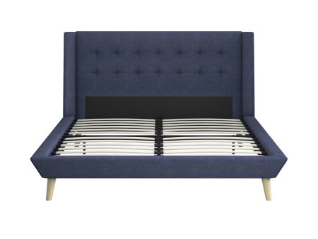 Farnsworth Upholstered Bed with Low Profile Platform Frame Fashion