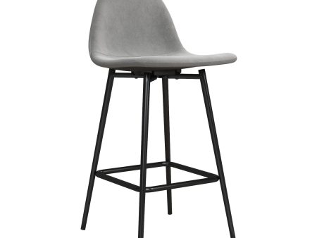 Brandon Upholstered Mid Century Modern Counter Height Bar Stool Online