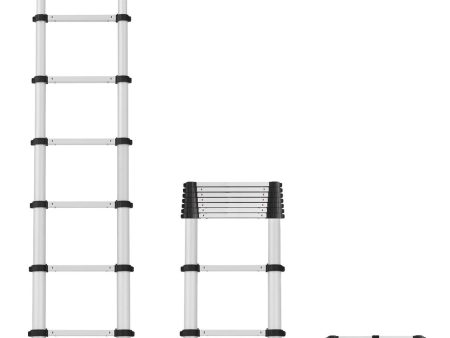 SmartClose Telescoping Aluminum Ladder with 14 Foot Max Reach on Sale