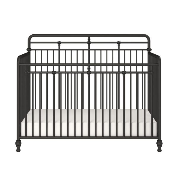 Monarch Hill Hawken 3 in 1 Convertible Metal Crib Adjusts to 3 Heights Online now