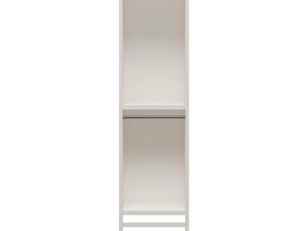 Luxe 2 Shelf Double Clothing Rod Closet Tower Fashion