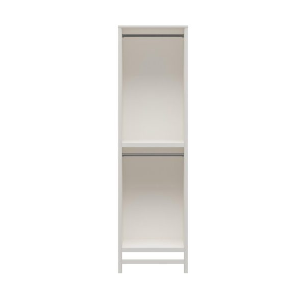 Luxe 2 Shelf Double Clothing Rod Closet Tower Fashion