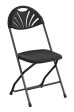 Commercial Fan Back Plastic Folding Stacking Chairs, Set of 8 on Sale