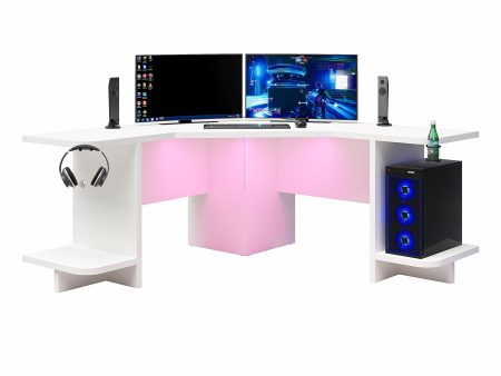 Mod Corner Gaming Desk with LED Light Kit Online Sale