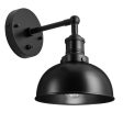 Brooklyn Dome Wall Light - 8 Inch - Black Fashion