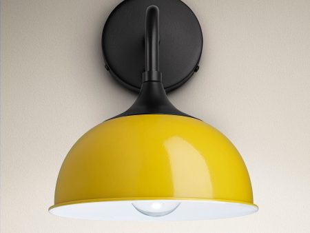 Chelsea Dome Wall Light - 8 Inch - Yellow Fashion