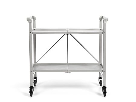 Outdoor Folding Serving Cart with 2 Shelves Hot on Sale