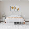 Tokyo Metal Bed with Headboard, Footboard and Metal Slats Discount