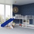 Laurie Junior Loft Bed with Metal Frame and Built-In Slide Online