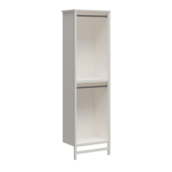 Luxe 2 Shelf Double Clothing Rod Closet Tower Fashion