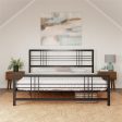 Burbank Metal Frame Bed with Adjustable Heights for Under Bed Storage Supply