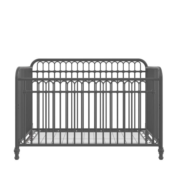 Little Seeds Raven 3-in-1 Metal Crib with Rounded Edges For Sale