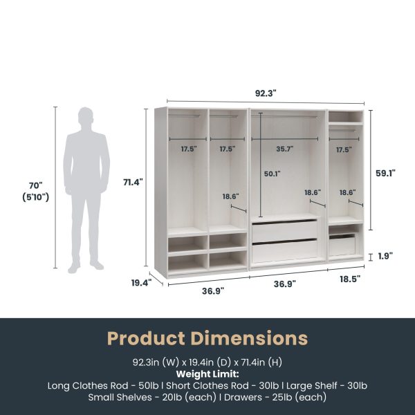 Perry Park Modular Bundle with 3 Wardrobe Units Sale