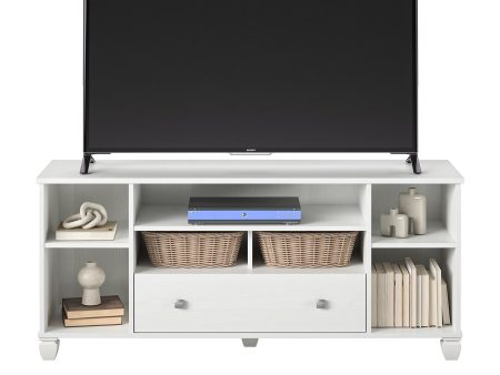 Brett TV Stand for TVs up to 64  with 7 Open Shelves and 1 Drawer Hot on Sale