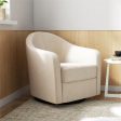 Gentle Swivel Curved Accent Chair Online