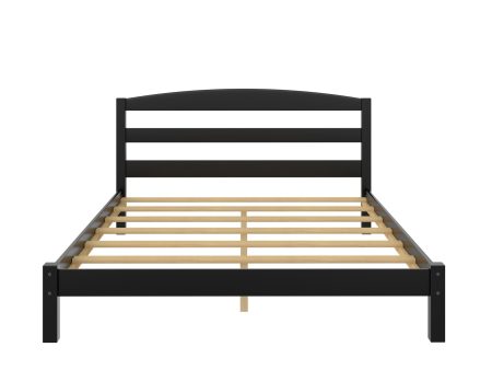 Braylon Wooden Bed Frame with Wood Slats Online