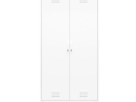 Shadwick 2 Door Tall Metal Locker Style Storage Cabinet Online now