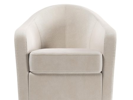 Gentle Swivel Curved Accent Chair Online