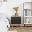 Leva Scandinavian Style 2 Drawer Nightstand Sale