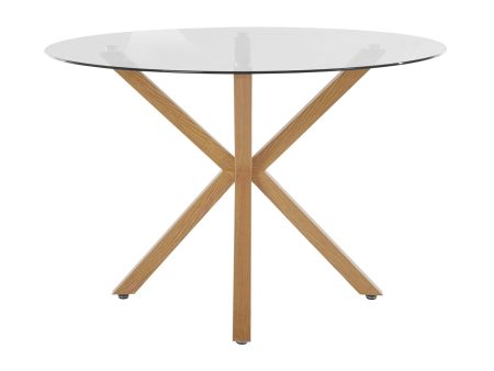 Jumi Round Glass Dining Table Hot on Sale