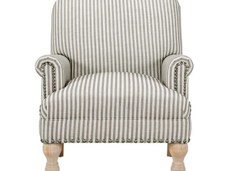 Jaya Upholstered Accent Chair with Solid Wood Feet Online Sale