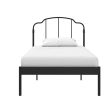 Camie Metal Bed with Adjustable Height Base and Vintage Headboard Online