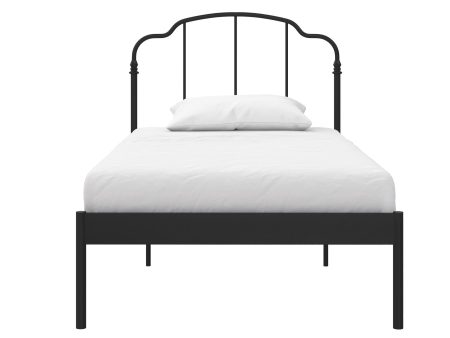 Camie Metal Bed with Adjustable Height Base and Vintage Headboard Online