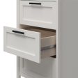 Luxe 4 Drawers and 3 Adjustable Clothing Rod Closet Tower Fashion