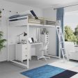 Haven Full Metal Loft Bed with Ladder and Under Bed Storage on Sale