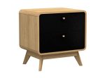 Leva Scandinavian Style 2 Drawer Nightstand Sale