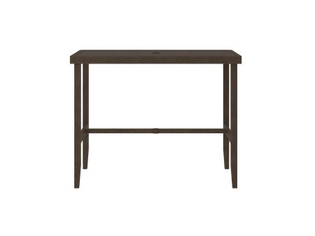 Counter Height Patio Bar Dining Table with Weather Resistant Frame Online Sale