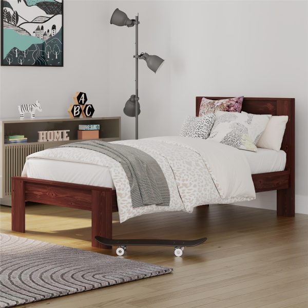 Davian Kids Platform Bed Frame in Solid Wood Cheap