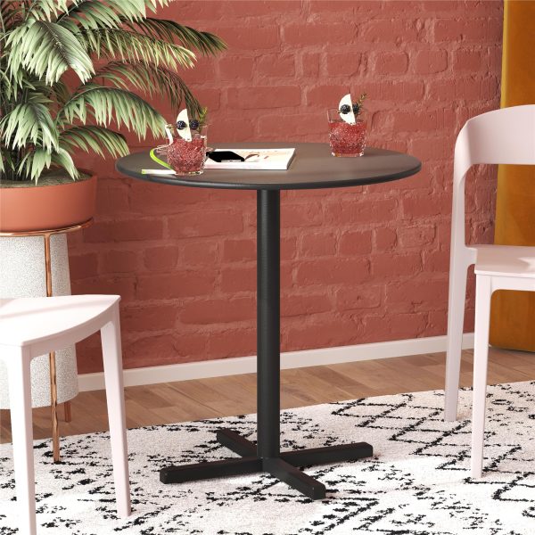 24  Round Indoor Outdoor Steel Bistro Table For Cheap