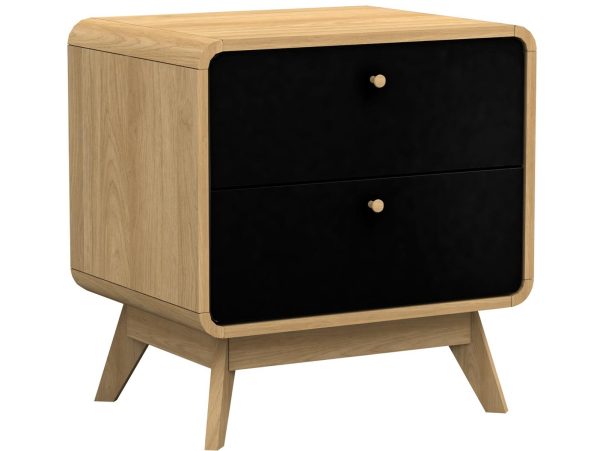 Leva Scandinavian Style 2 Drawer Nightstand Sale