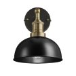 Brooklyn Dome Wall Light - 8 Inch - Black Fashion