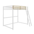 Haven Full Metal Loft Bed with Ladder and Under Bed Storage on Sale