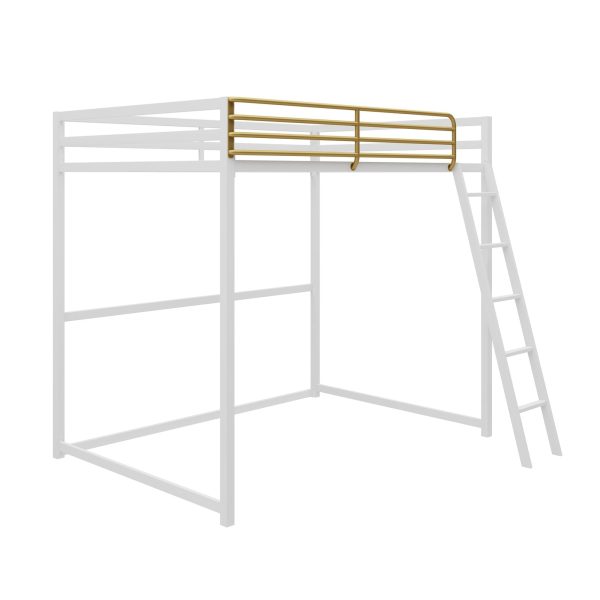 Haven Full Metal Loft Bed with Ladder and Under Bed Storage on Sale