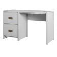 Monarch Hill Haven Single Pedestal Desk with Gold Drawer Pulls Sale