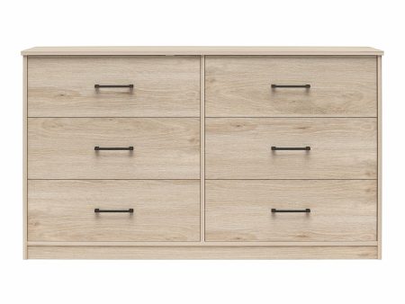 Easy Build Pearce Wide 6 Drawer Dresser with Interlocking SwitchLock™ System Sale