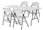 Commercial Plastic Indoor Outdoor Folding Chairs, Pack of 4 Sale