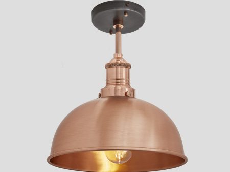 Brooklyn Dome Flush Mount - 8 Inch - Copper on Sale