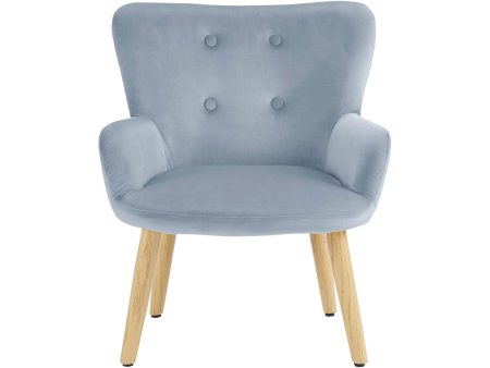 Astrid Modern Tufted Velvet Wingback Kids Accent Chair Sale