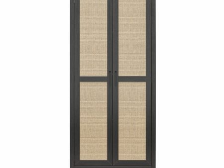 Amberly Tall 2 Door Cabinet with 4 Shelves Online Sale