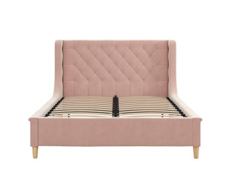 Monarch Hill Ambrosia Upholstered Bed with Diamond Tufted Headboard Supply