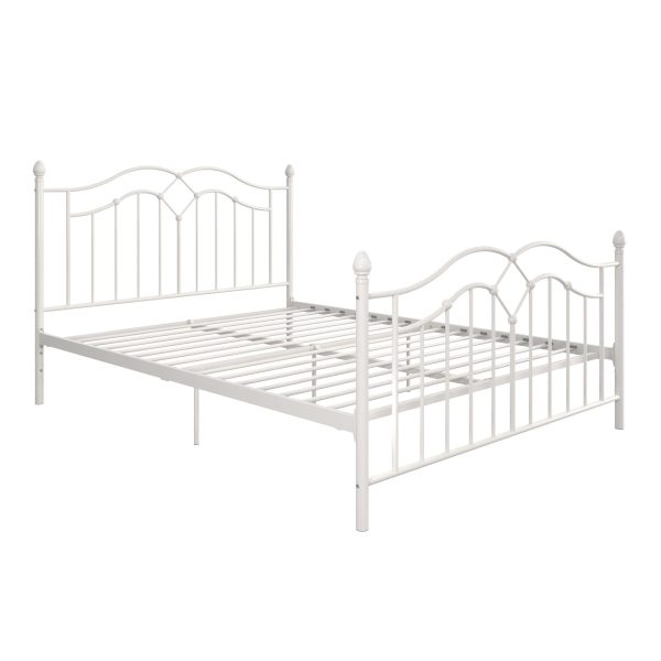 Tokyo Metal Bed with Headboard, Footboard and Metal Slats Discount