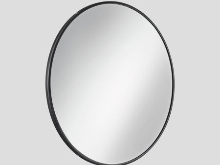 Urban Round Wall Mirror - 24 inch - Pewter Frame For Cheap